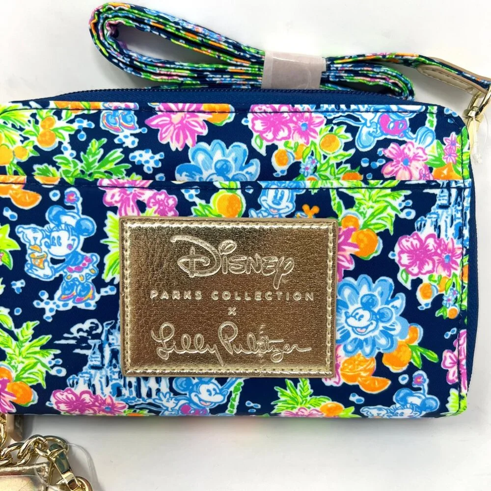 Lilly Pulitzer x Disney Marsten RETIRED Crossbody Purse Floral W/ Mirror NWT - Picture 2 of 14